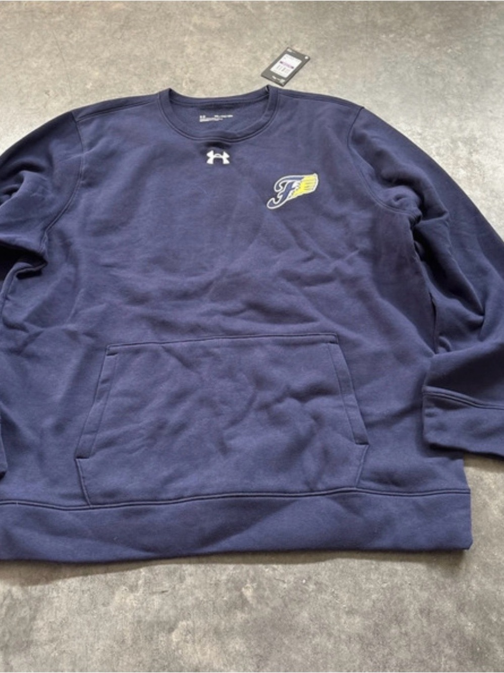 Under Armour Men’s Navy Crewneck Sweatshirt